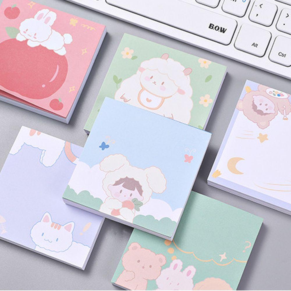 Set 80 Tờ Giấy Ghi Chú Đánh Dấu Trang Sách Hình Thỏ Xinh Xắn