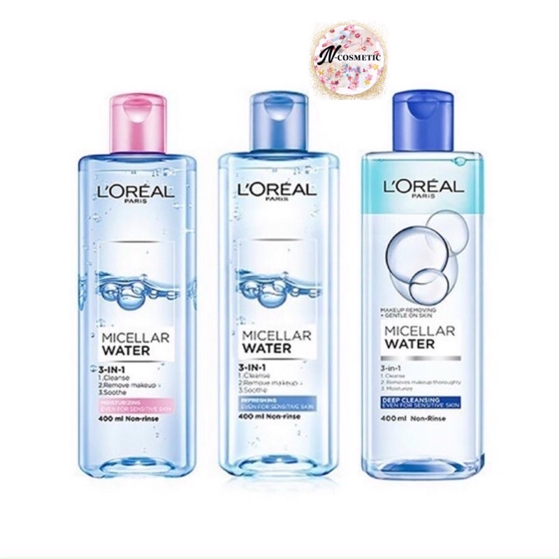 Nước Tẩy Trang L’Oreal Paris 3 in 1 Micellar Water 400ml