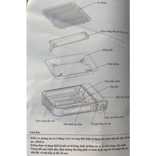 Bếp Nướng Ga Không Khói, Chống Dính MS-8 Mini BBQ / Thoát Dầu Mỡ Tự Động (Tặng hộp đựng, có tay xách)