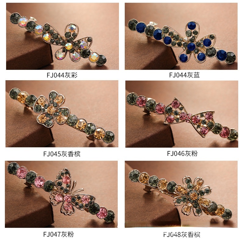 Kẹp Tóc Nửa Hình Bướm Đính Ngọc Trai