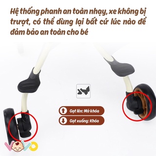 Xe đẩy đảo chiều gấp gọn vovo
