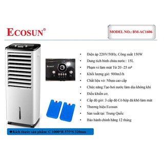 QUẠT ĐIỀU HÒA ECOSUN BM-AC1606