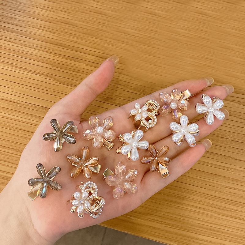 Kẹp Tóc Nhỏ Đính Ngọc Trai Tinh Xảo Phong Cách Hàn Quốc Mới Cho Nữ