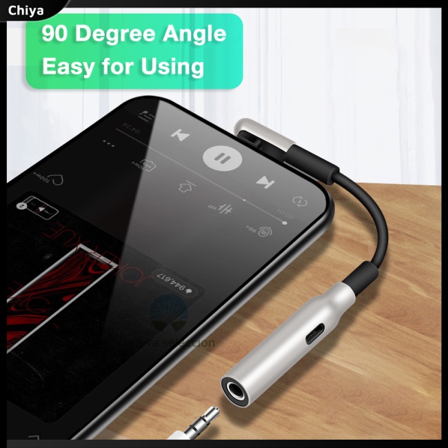 Dây Cáp Chia Cổng Sạc Và Tai Nghe 3.5mm 2 Trong 1 Bằng Tpe Thân Thiện Với Môi Trường Cho Iphone 12 Pro Max Mini 11 Xs Xr