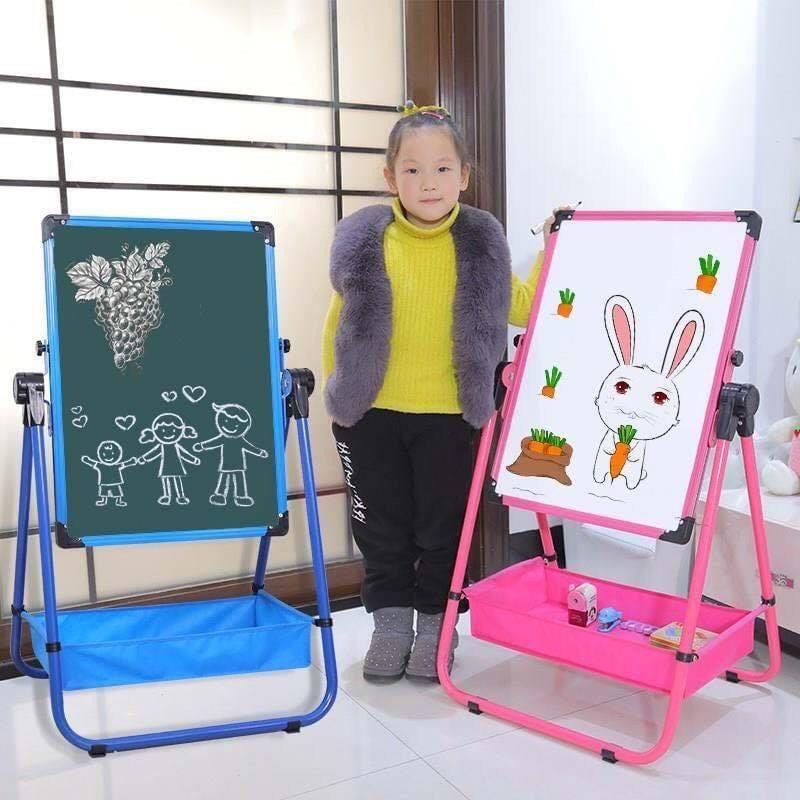 [Loại 1- Đầy đủ phụ kiện]Bảng vẽ trẻ em hai mặt có từ tính, xoá dễ dàng, không bám bụi cho bé thỏa sức sáng tạo
