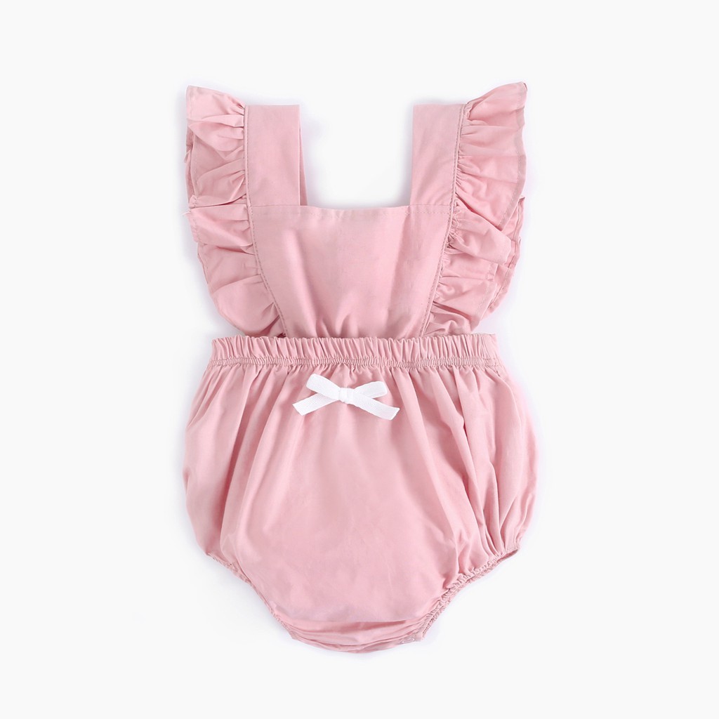 Bộ Trang Phục 2 Mảnh Sanlutoz Cotton Dành Cho Bé Gái Gồm Áo Liền Thân Màu Hồng Và Áo Màu Trắng