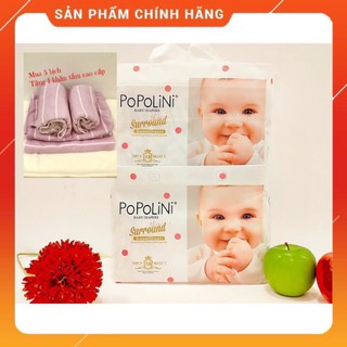 Tã dán Popolini size NB gồm 30 miếng, cho bé dưới 4kg, hàng chính hãng, an toàn, thấm hút tốt, mềm mỏng 0.2cm