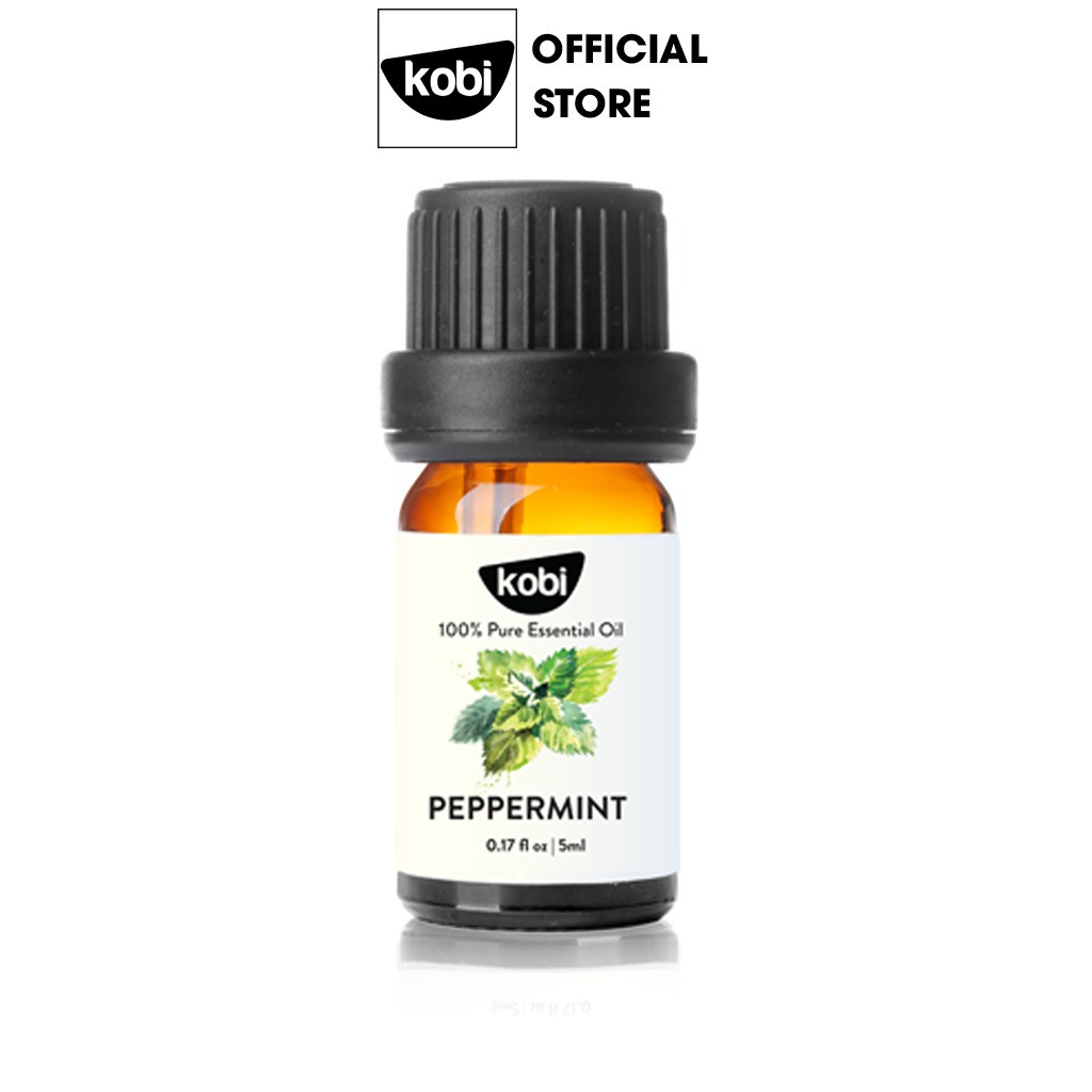 Tinh dầu Bạc Hà Kobi peppermint essential oil giúp thơm phòng, giải cảm, đuổi chuột hiệu quả - 5ml