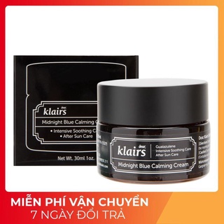 Kem dưỡng da dear klairs midnight blue calming cream 30ml new 2022