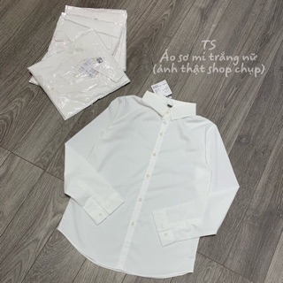 Áo sơ mi trắng nữ ( hình thật)