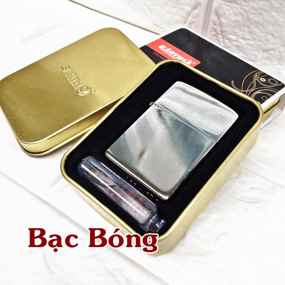 Vỏ Bật Lửa Zippo Trơn Nhiều Màu, Hộp Thiếc Tặng Kèm X-ang Mini - Hột quet độc lạ TANY SHOP ZPR04