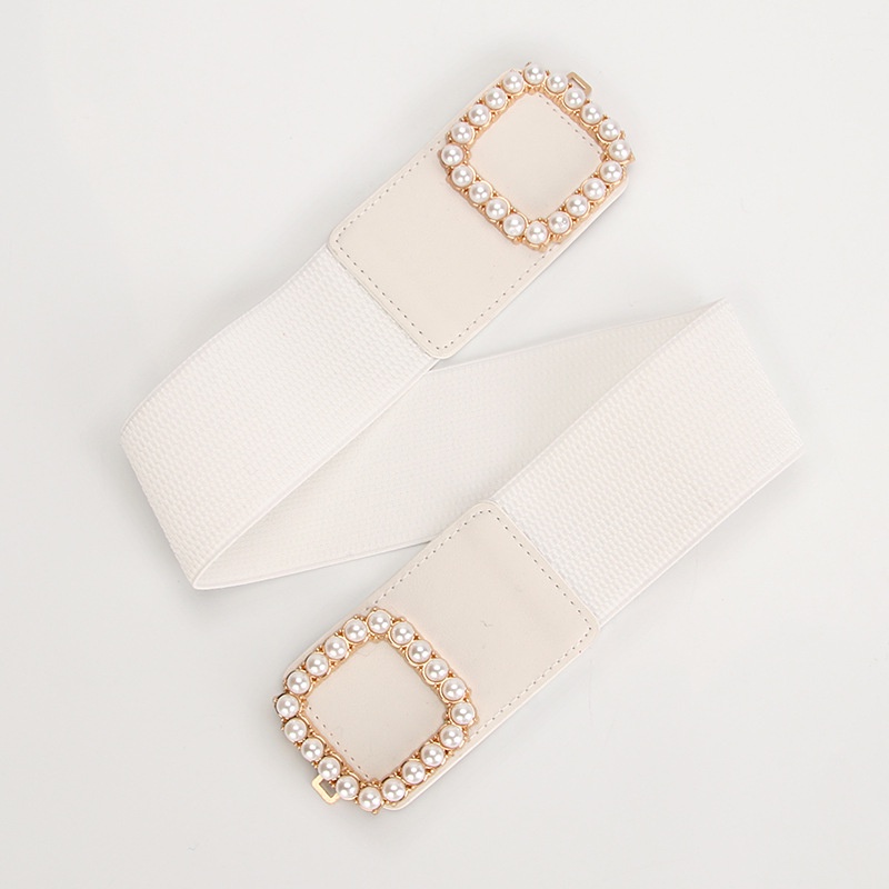 Thắt Lưng Ngọc Trai Co Giãn Bản Rộng Thời Trang Cho Nữ Có 5 Màu Để Lựa Chọn