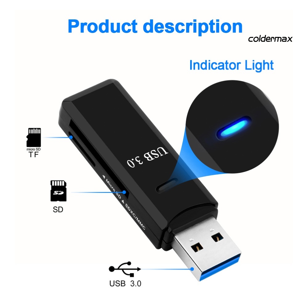 Đầu Đọc Thẻ Nhớ Mini Usb 3.0 Cho Pc Laptop | BigBuy360 - bigbuy360.vn