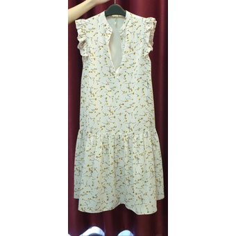 pass váy maxi hoa Upto seconds size S mới 90%