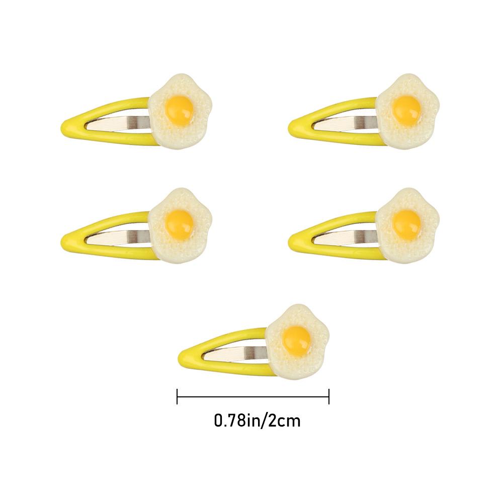 RAINBOW Set 5 Kẹp Tóc Búp Bê Hoạt Hình Dễ Thương