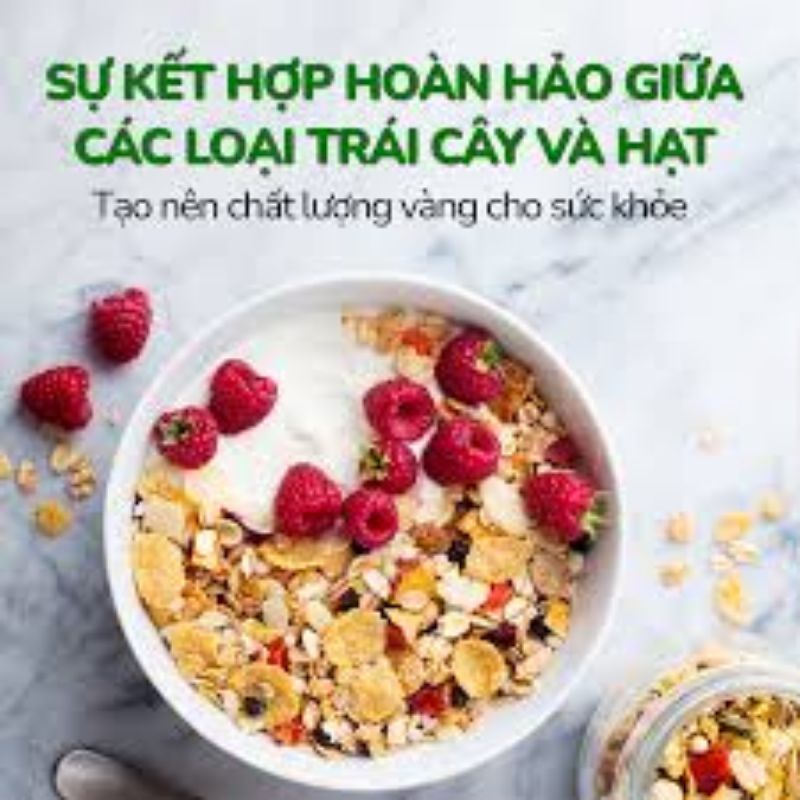Túi Granola Siêu Hạt ăn kiêng Ngũ Cốc  Dinh Dưỡng Eat Clean Không Đường ( Túi 100gam)
