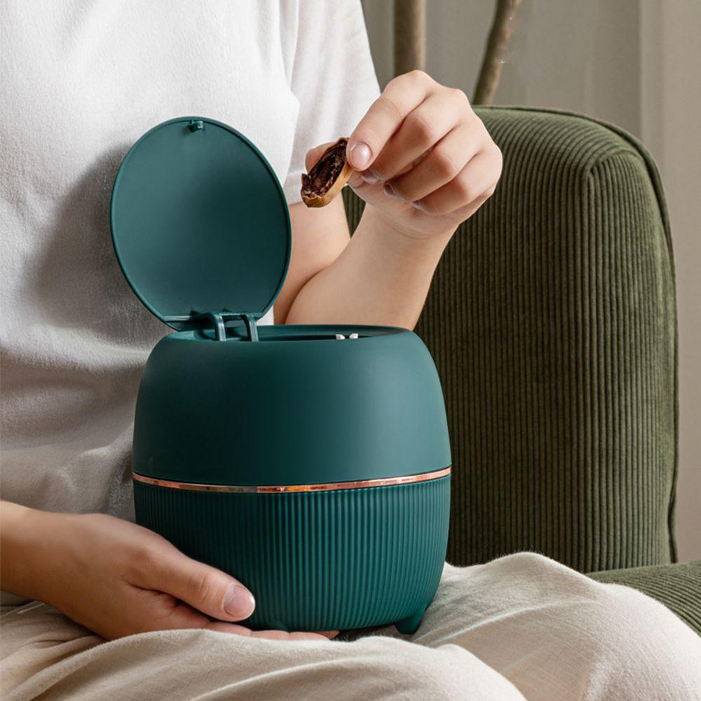 Thùng Rác Mini Để Bàn Có Nắp Đa Năng Kiểu Dáng Dễ Thương