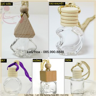 {SỈ TỪ 4X} Vỏ lọ tinh dầu treo xe, tủ đồ, phòng các loại - khử mùi, chống ẩm mốc, diệt côn trùng