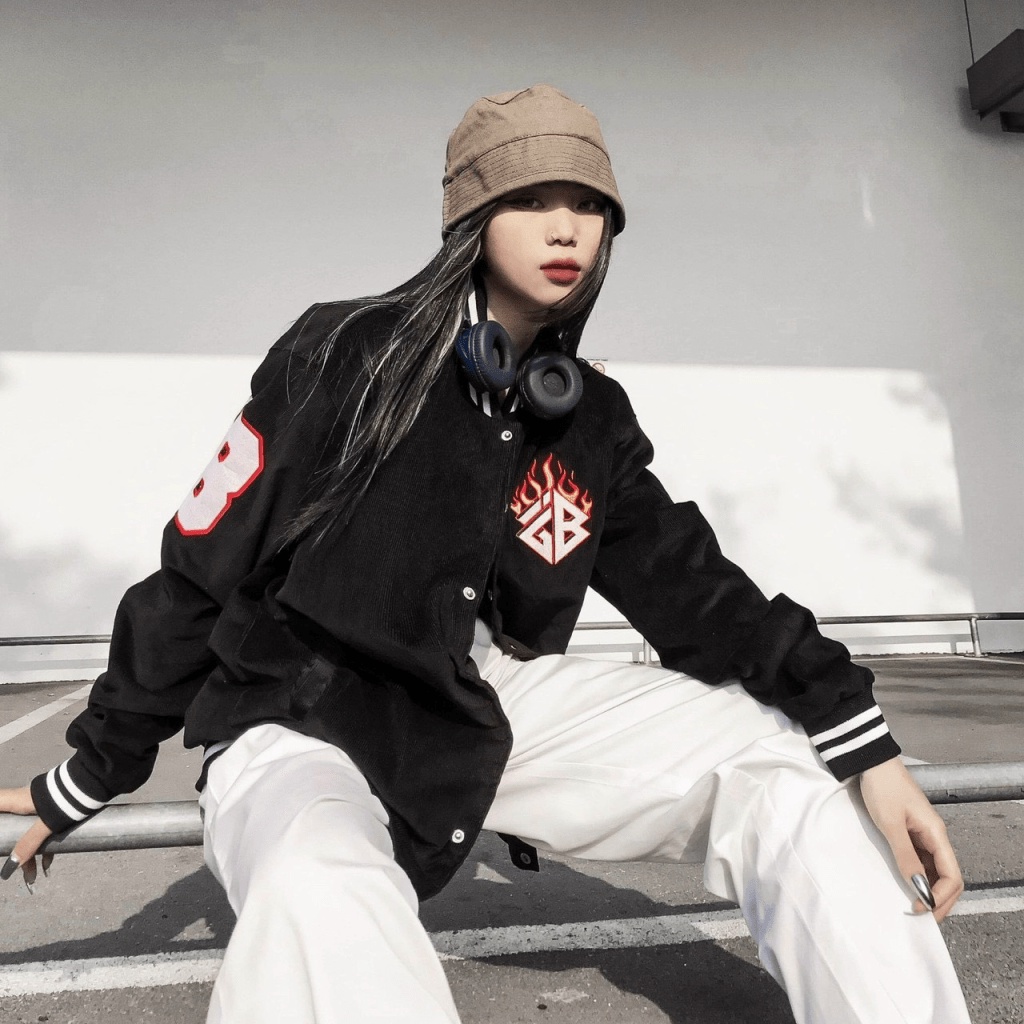 Áo Khoác Dù BomBer, Phối Cúc Bấm Thời Trang in Họa Tiết Đốm Lửa Cá Tính - TP736 [NewUnisex]