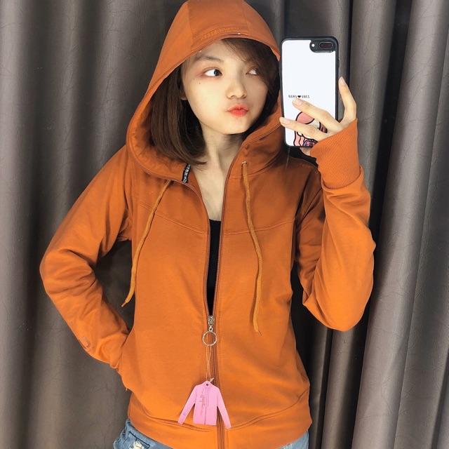 Áo chống nắng trơn chống UV - CAM BÒ