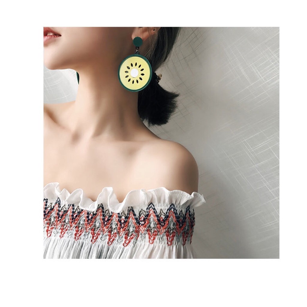 [Giá Sỉ] Bông Tai Lớn 2 Loại Quả Nhiệt Đới Sang Chảnh Hot Trend Phái Đẹp - Hazo
