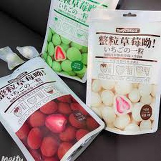 Kẹo Socola bọc dâu tây 1 gói 60g vị sữa/socola/matcha