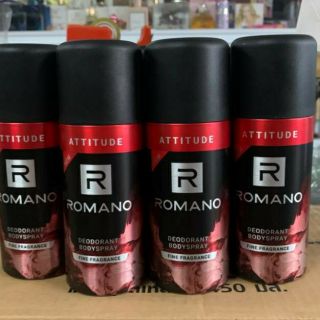 150ml Xịt Khử Mùi Toàn Thân Romano Attitude ( mầu đỏ )