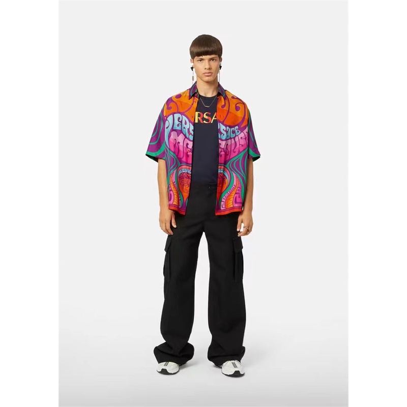 Mới Áo Sơ Mi Tay Dài In Chữ Thời Trang Dành Cho Nam