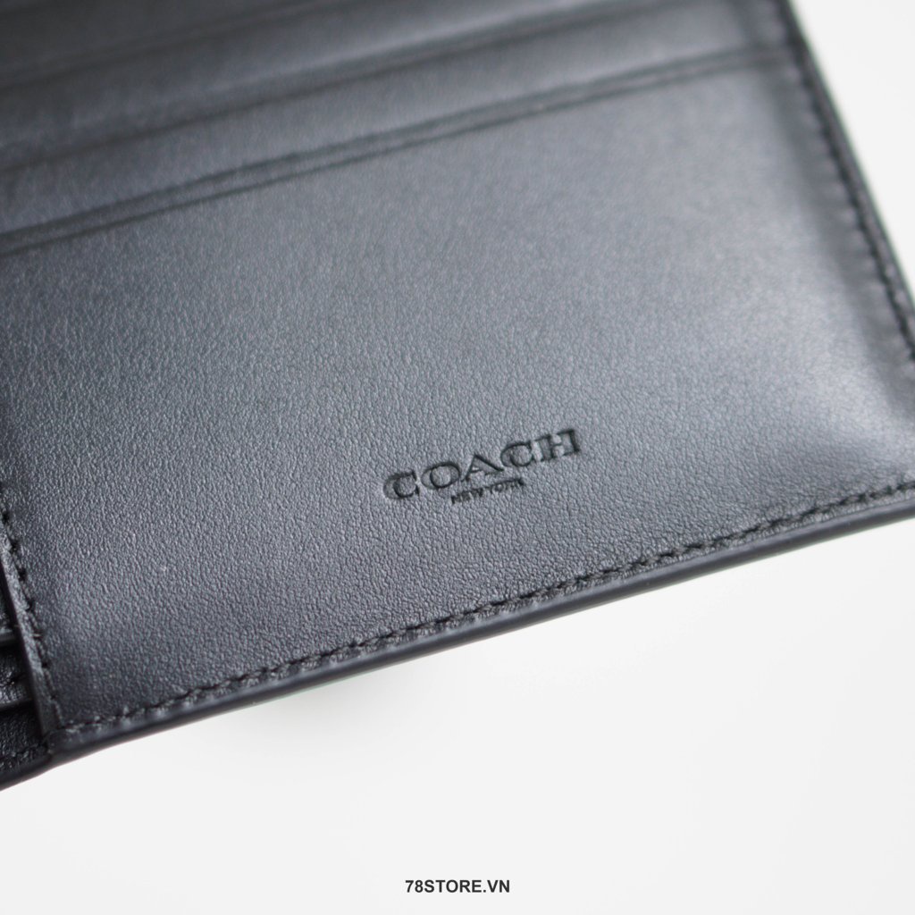 (Authentic 100%) Ví Da Nam Coach 3-in-1 Wallet Chính Hãng