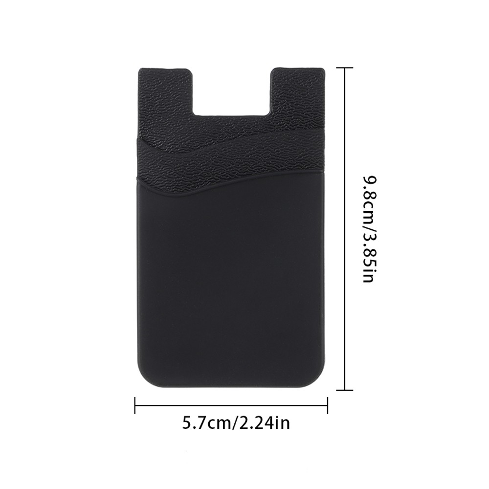 DAPHNE Elastic Credit ID Card Holder Fashion Adhesive Pocket Sticker Mobile Phone Wallet New Universal Cellphone Accessories Silicone Wallet Case/Multicolor