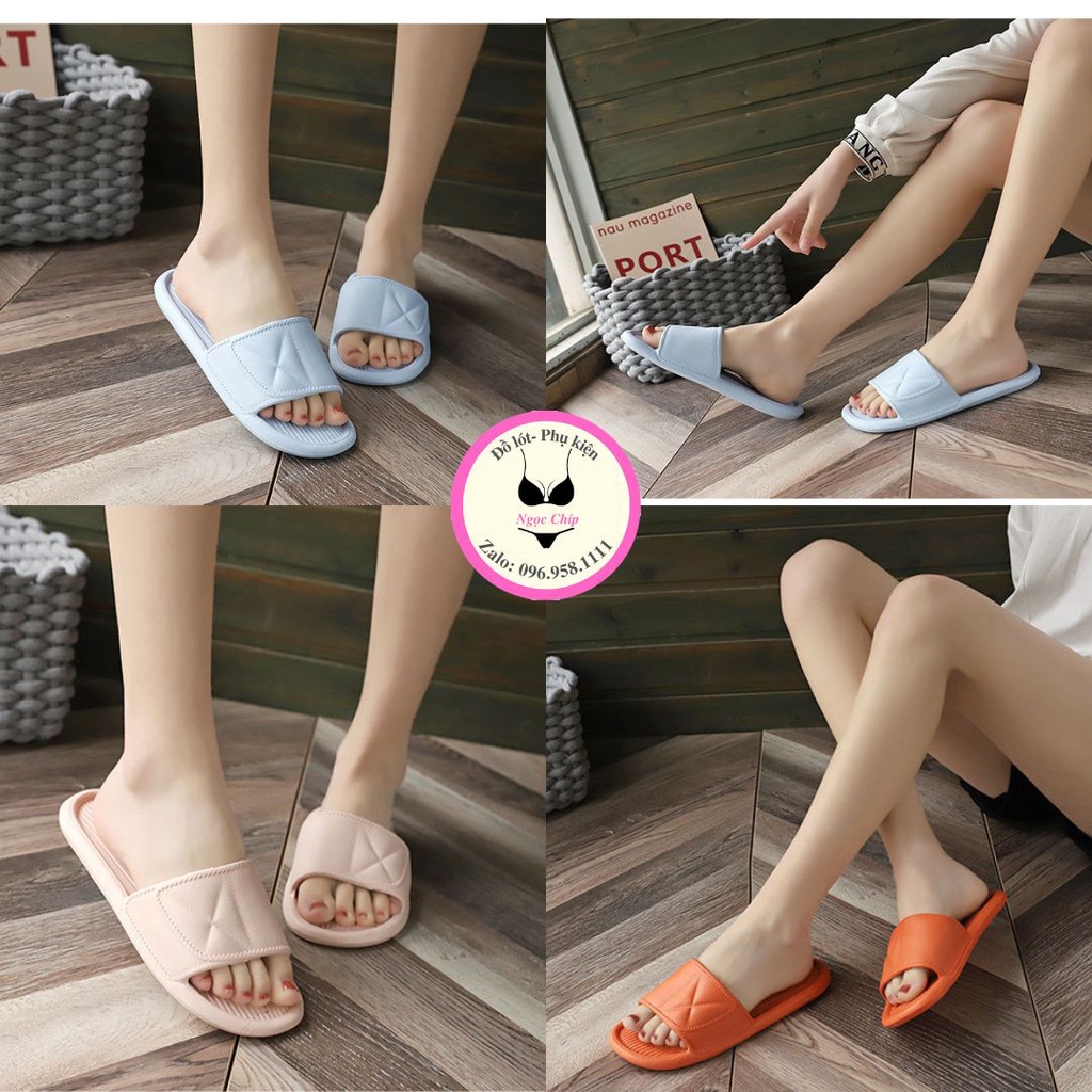 Dép đi trong nhà văn phòng cao cấp ,dép lê xốp nhẹ mềm chống trơn trượt nhiều màu cho nam nữ