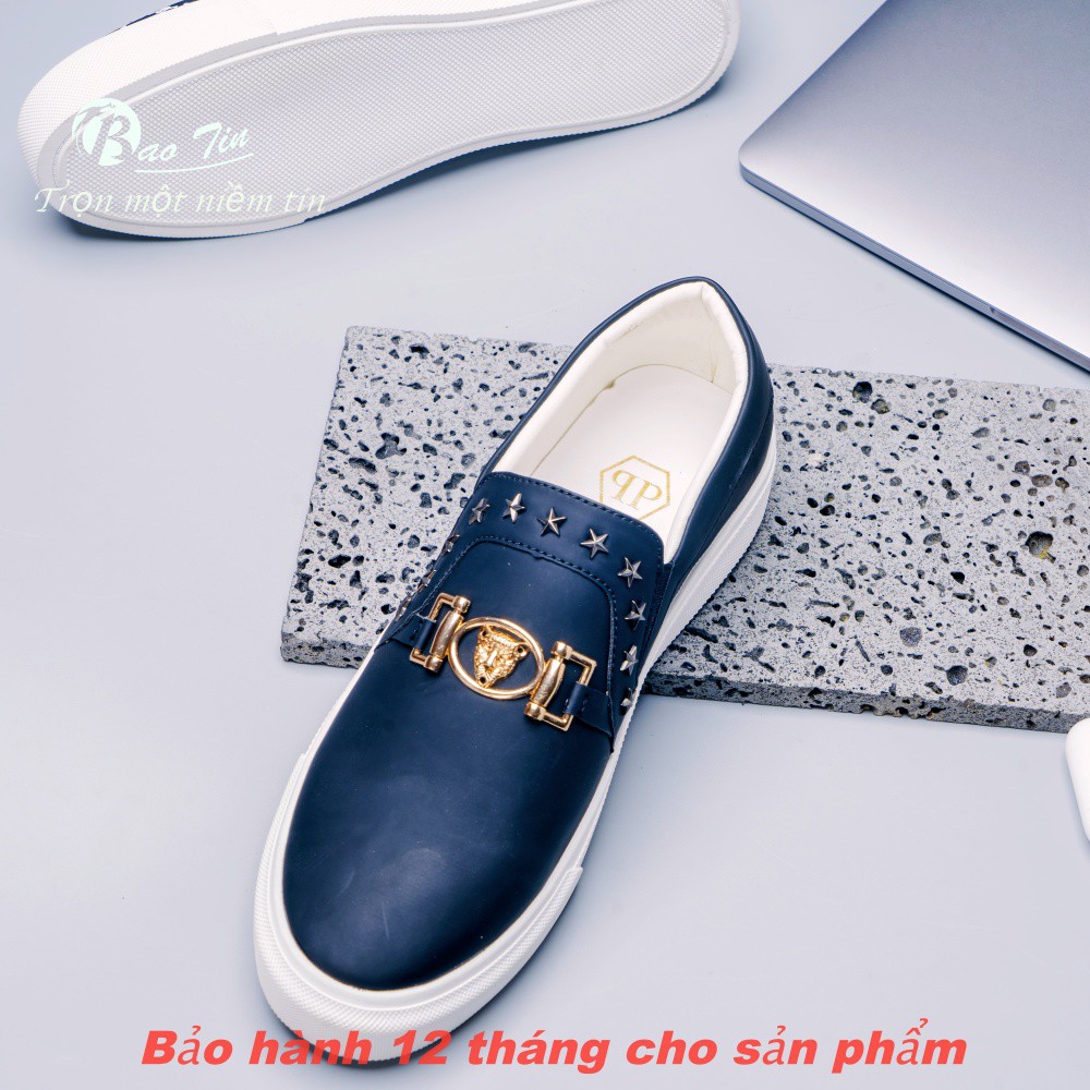 Giày lười Versacc  2021 Bảo Tín , Giày Slip-On nam thời trang, cá tính 3 mẫu độc đáo&quot;full box&quot; có quà tặng kèm.