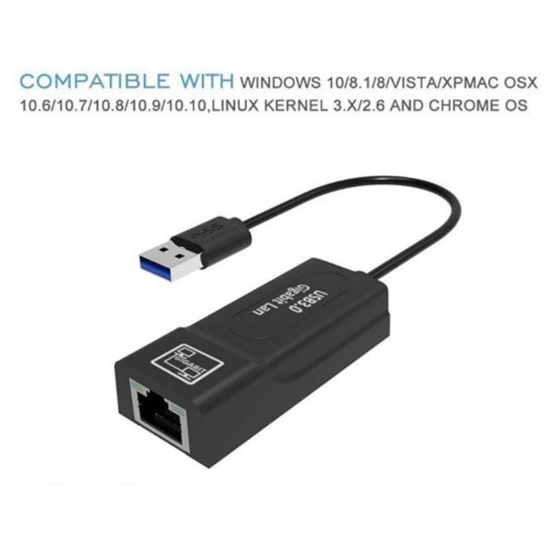 Đầu Chuyển Đổi Usb Sang Ethernet 3.0 Cho Windows, Macbook | BigBuy360 - bigbuy360.vn