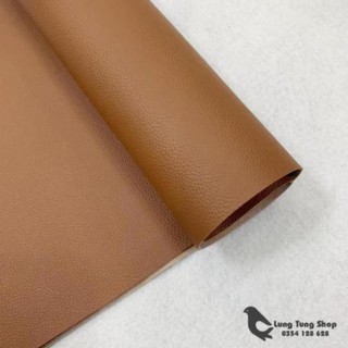 Vải da simili - vải giả da màu nâu khổ 1,4m ( HÌNH ẢNH DO SHOP TỰ CHỤP )