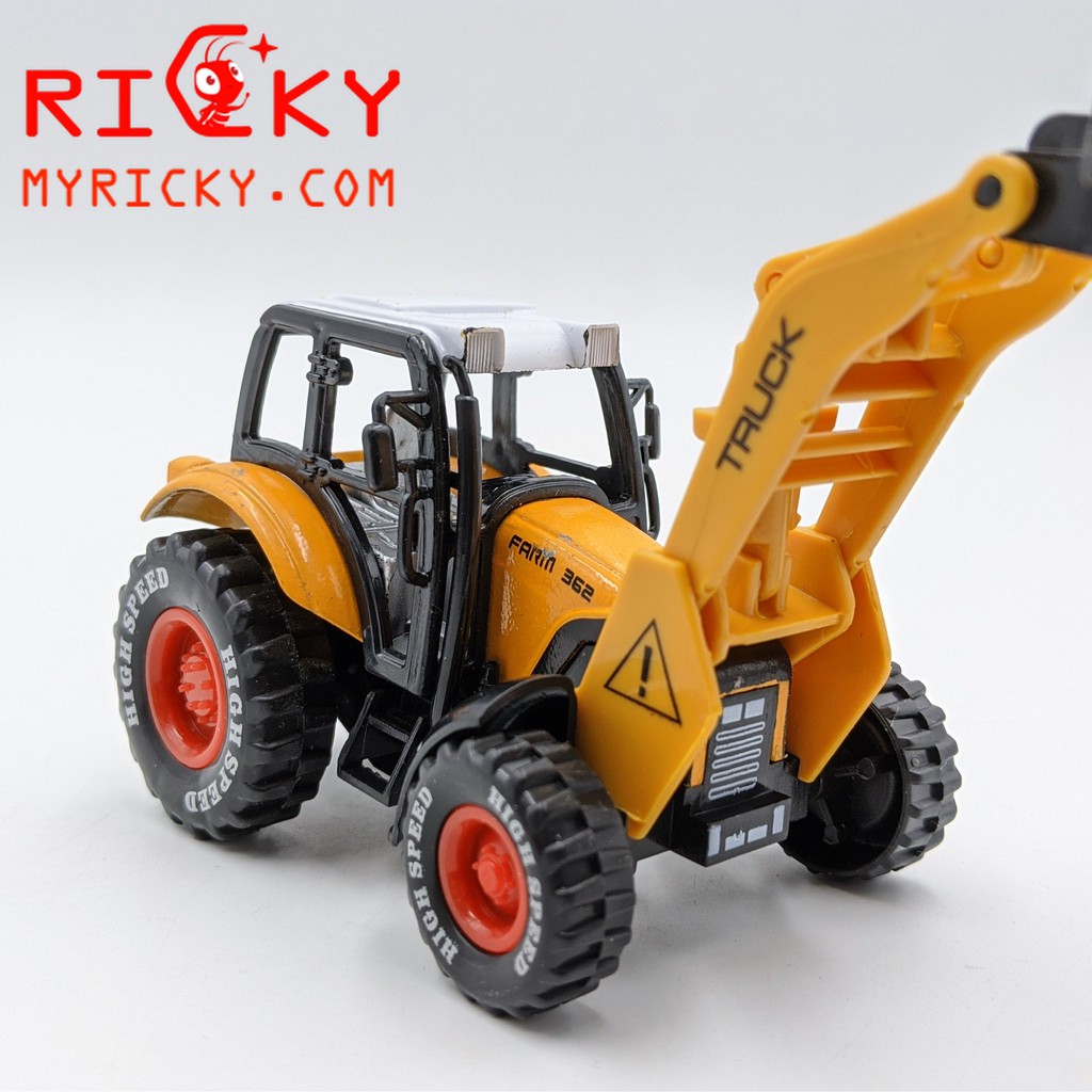 Mô hình xe nâng công trình CHẠY TRỚN bằng HỢP KIM