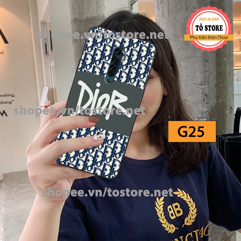 Ốp lưng Oppo Reno / Oppo Reno 2 / Oppo Reno 2F in hình GC/LV/DIOR cao cấp, chất lượng