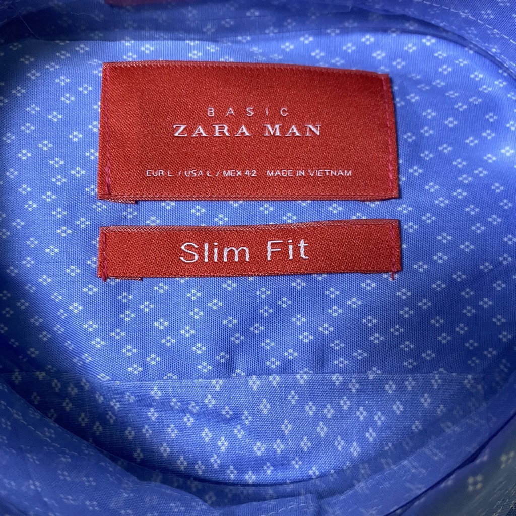 Mã ACO014 giảm 10K đơn 250K] Áo sơ mi Zara Man-Hàng Việt Nam Xuất Khẩu-Form Slimfit