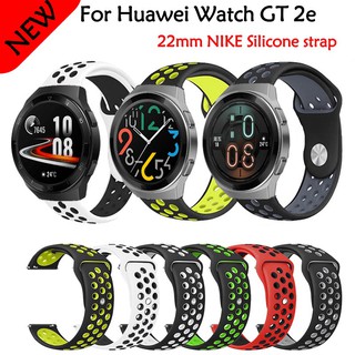 Dây Đeo Silicon Màu Trơn Cho Đồng Hồ Thông Minh Huawei Gt 2e Gt 2 46mm Gt2E 22mm 20mm