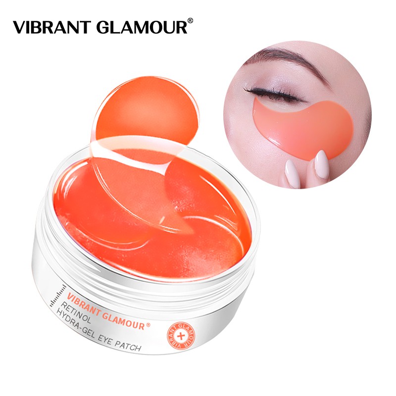Set 30 cặp mặt nạ mắt Retinol Hydra-Gel Vibrant Glamour Collagen Hyaluronic Acid dưỡng ẩm chống lão hóa xóa quầng thâm