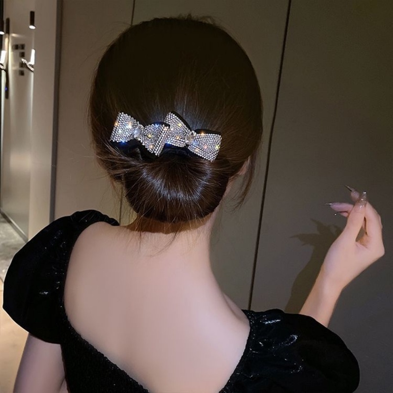 Lược Cài Tóc Tạo Kiểu Thắt Bím Đính Đá Lấp Lánh Thời Trang Mới Cho Nữ