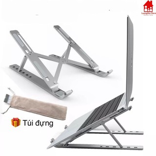 Đế Tản Nhiệt Laptop, Ipad, Điện Thoại Bằng Hợp Kim Nhôm Gấp Gọn, Giá Đỡ Laptop Di Động