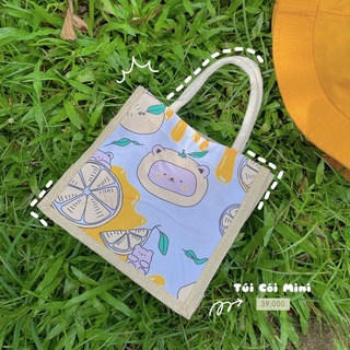 [HÈ 2023] Túi cói mini nhiều hình in dễ thương phù hợp đi du lịch, đi biển đựng vừa điện thoại, đồ cá nhân-CHUTCHUTOT
