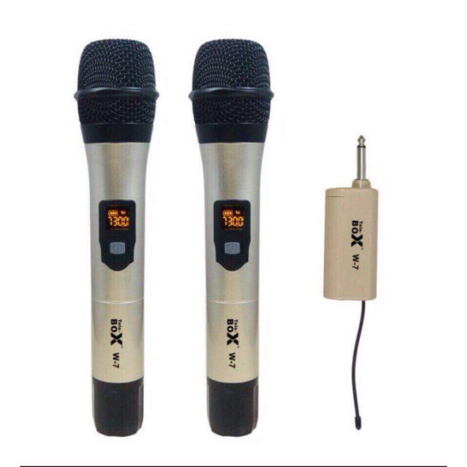 BỘ 2 MICRO KARAOKE TELEBOX W7 CAO CẤP CHÍNH HÃNG