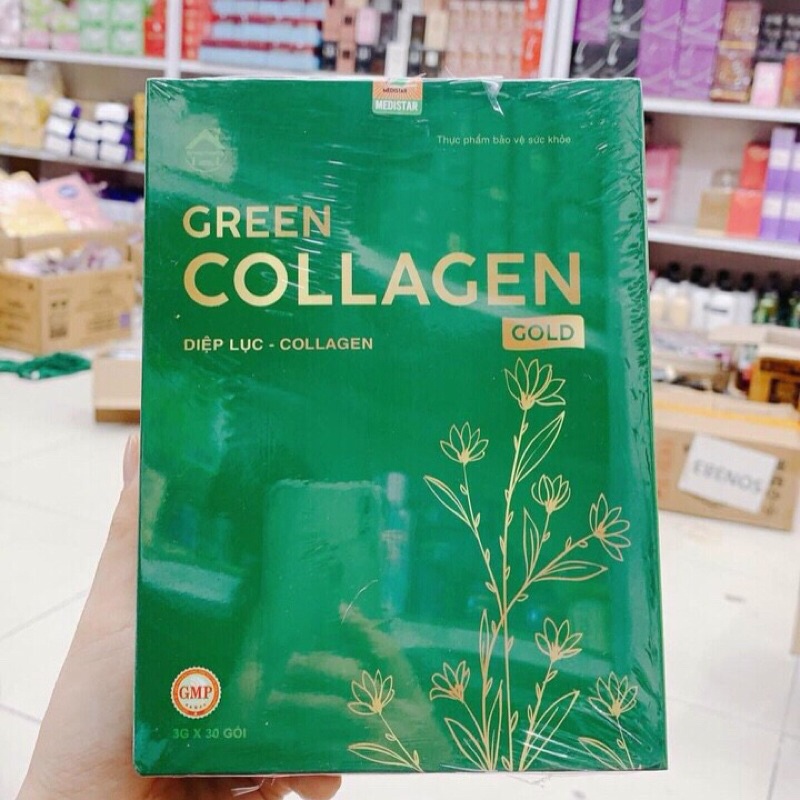DIỆP LỤC COLLAGEN GOLD Nguyên Hộp 30 gói Chính hãng