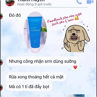 Sữa rửa mặt tro núi lửa sạch sâu leau claire ( hàn quốc )