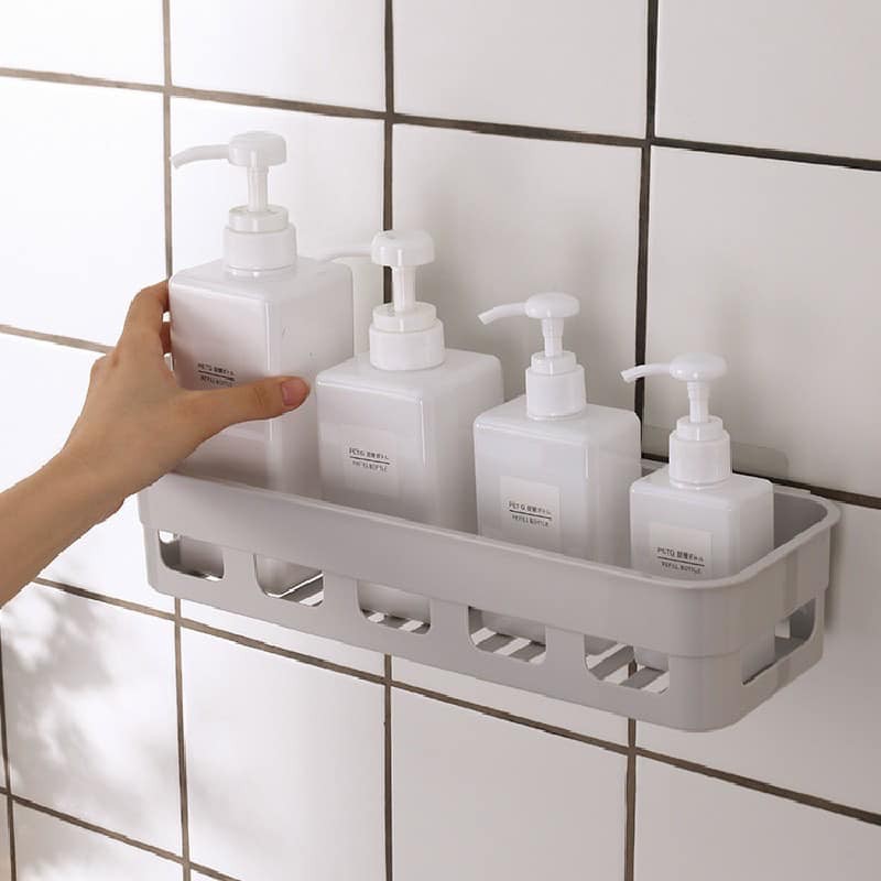 Kệ Nhựa Đựng Đồ Treo Tiện Lợi ,Kèm Miếng Dán 0263