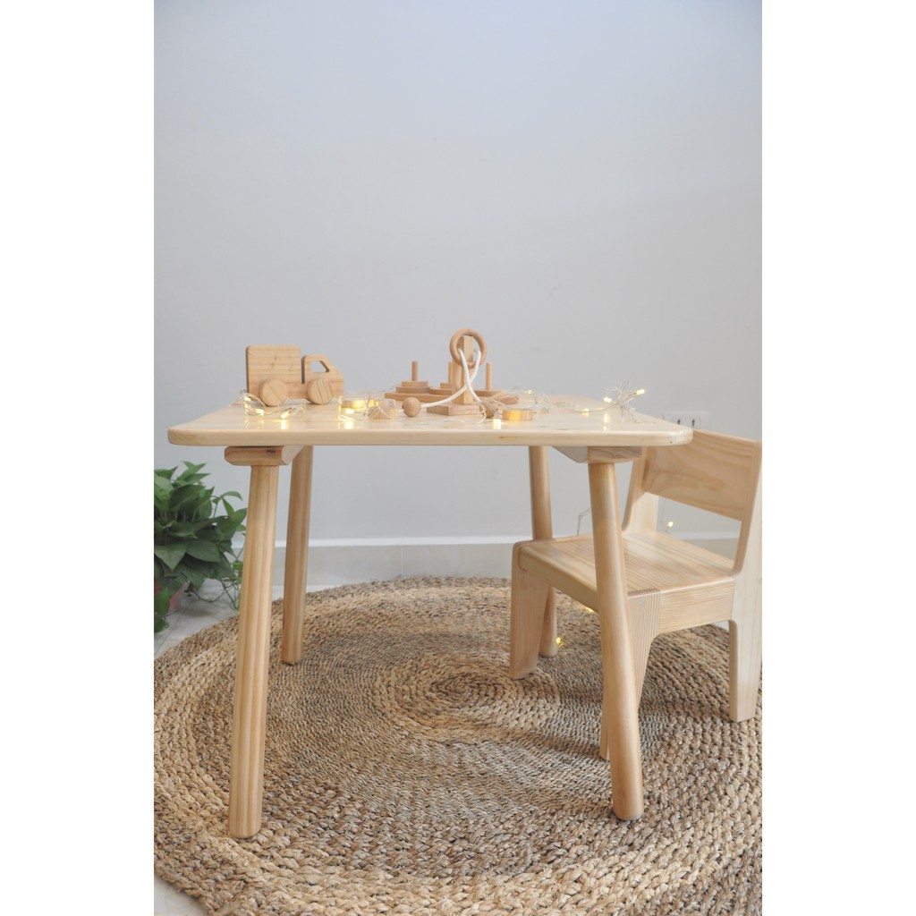 Bàn Vuông Zina Cho Bé Yêu - Bebewood | BigBuy360 - bigbuy360.vn