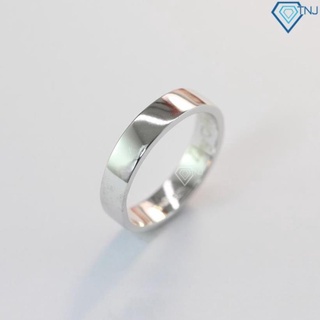 Nhẫn bạc nam trơn đẹp khắc tên theo nhu cầu của khách