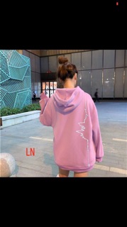 Áo hoodie da cá  phản quang nhịp tim L&N