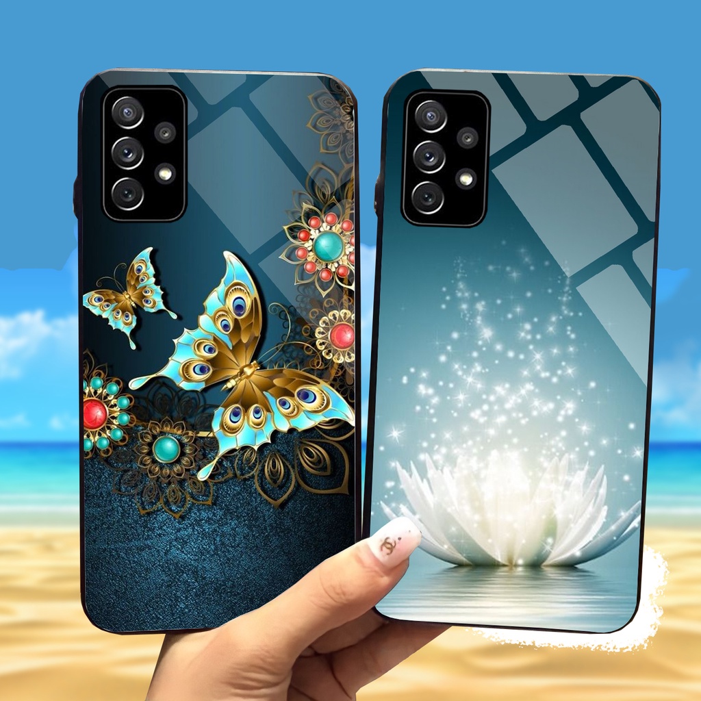 Ốp Samsung A32, A32 5G, A52, A52S 5g, A72 Mặt kính cường lực sáng bóng, cao cấp